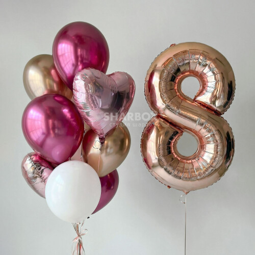 SET612 Набор шаров на 8 марта «Расцвет природы»
